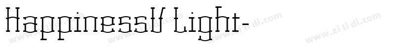 HappinessV Light字体转换 HappinessV Light字体转换